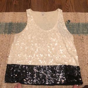 Jcrew sequined tank